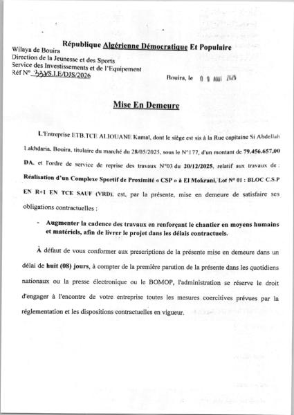 Mise En Demeure