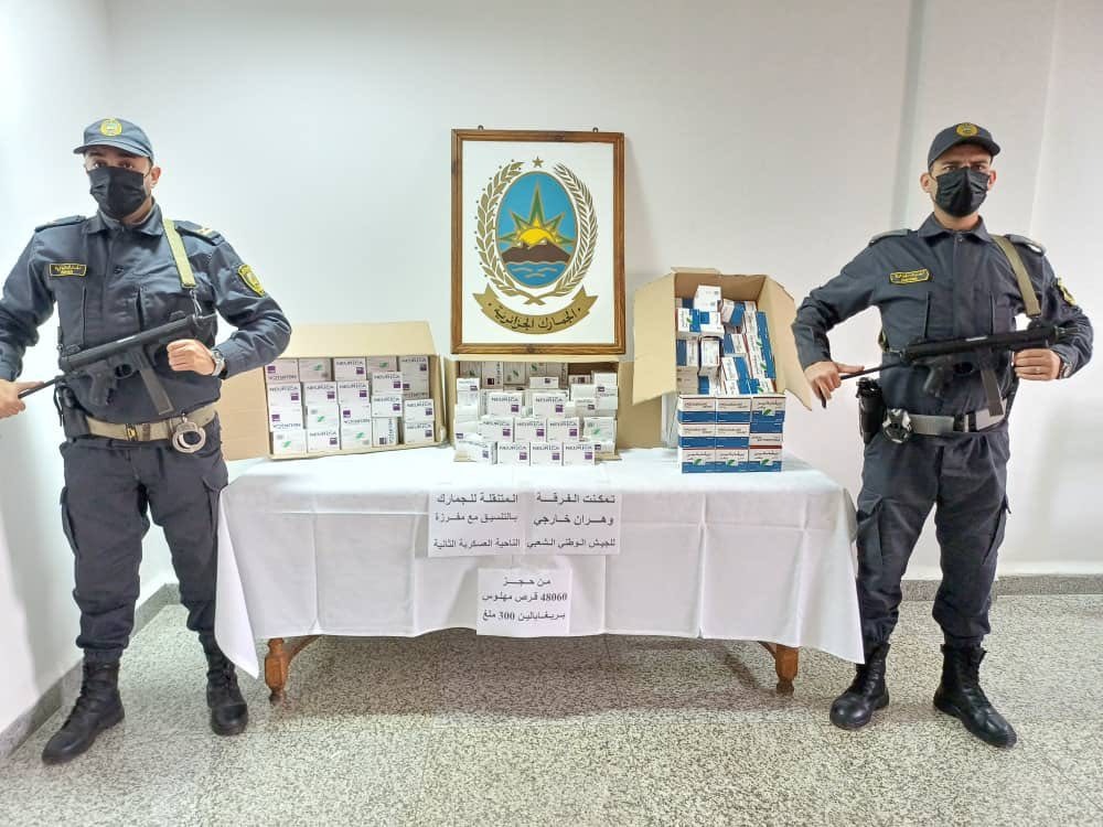 توقيف شخص وحجز 48060 قرص مهلوس “بريغابالين 300 ملغ” بوهران