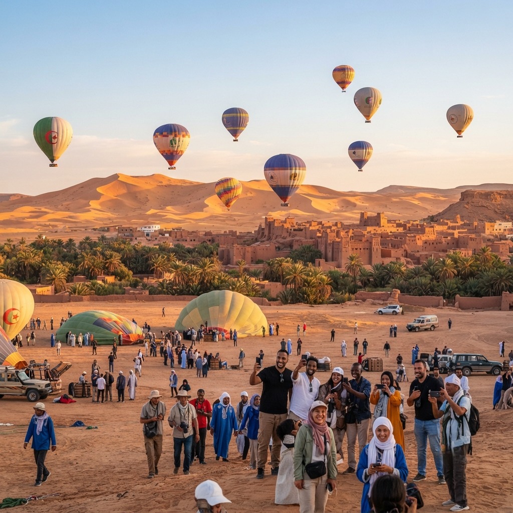 تيميمون تحتضن أول مهرجان دولي للمناطيد في الجزائر