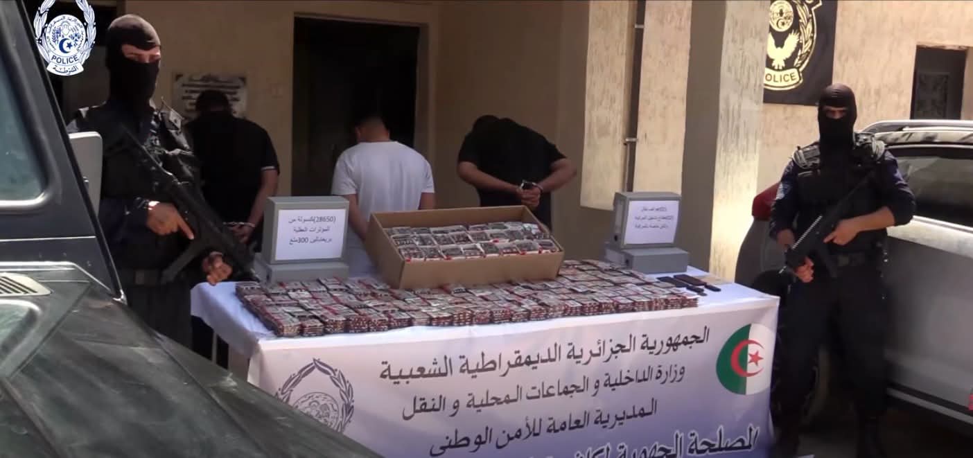 ورقلة: تفكيك شبكة إجرامية منظمة وحجز قرابة 29 ألف مؤثر عقلي