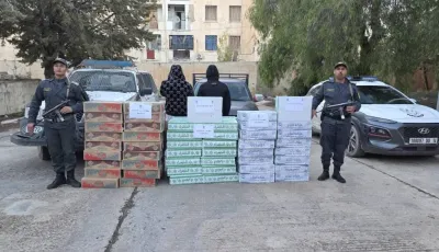 جمارك تبسة تحجز 14 ألف كيس من الشمة وتوقيف شخصين
