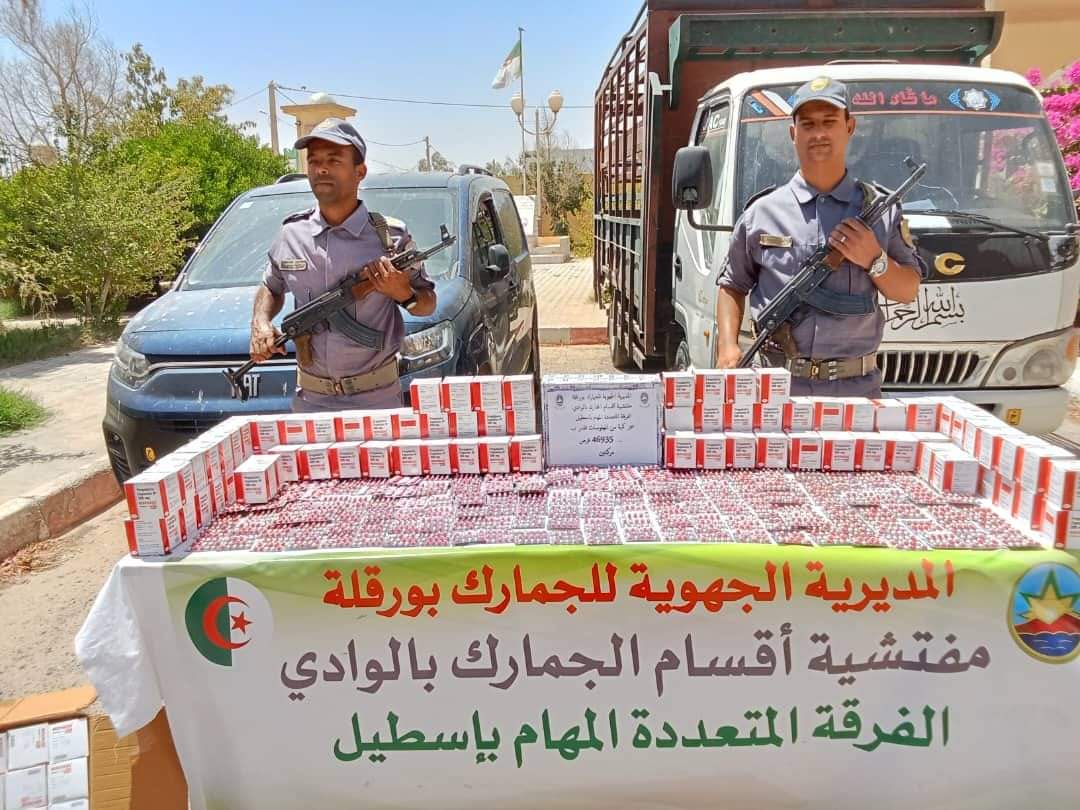 في عمليتين متفرقتين لجمارك الوادي