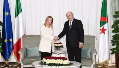 رئيس الجمهورية يتلقى مكالمة هاتفية من رئيسة وزراء إيطاليا