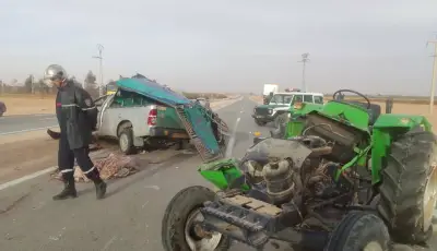 ورقلة: قتيل و 10 جرحى إثر اصطدام سيارة بجرار