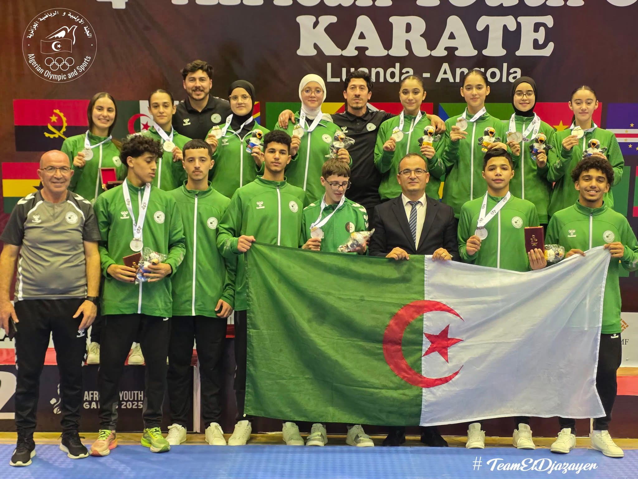 المنتخب الوطني للكاراتيه يتألق في الألعاب الإفريقية للشباب بأنغولا ويحرز 14 ميدالية
