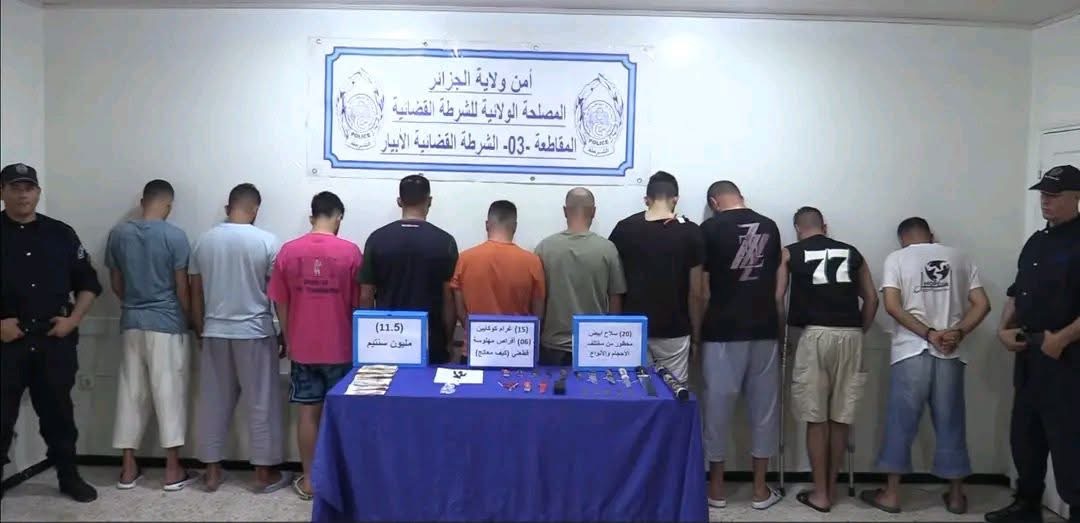 شرطة العاصمة توقف 42 شخصا من عصابات الأحياء