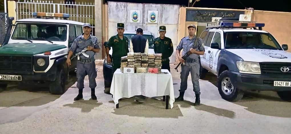 الجمارك بالأغواط: حجز 55 كلغ و346 غ من الكوكايين
