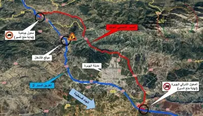 بسبب أشغال الجسر.. تغيير مسار مركبات الوزن الثقيل بوادي الرخام