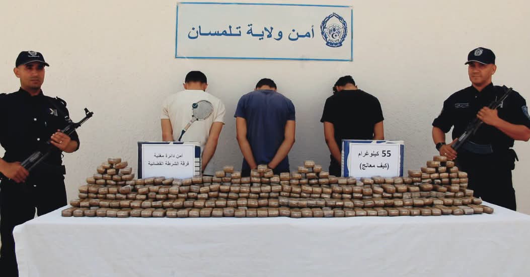 تلمسان: ضبط أزيد من 71 كلغ من الكيف المعالج مصدرها المغرب