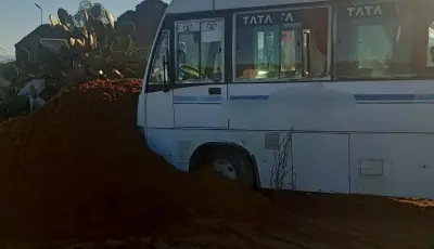 5 مصابين في حادث انحراف حافلة للنقل الحضري بجيجل