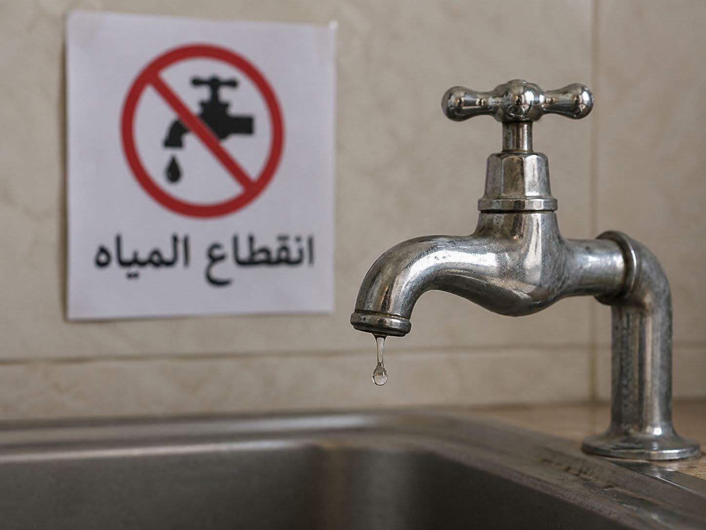 تذبذب وانقطاع  التزويد بالمياه عبر عدة احياء بالعاصمة
