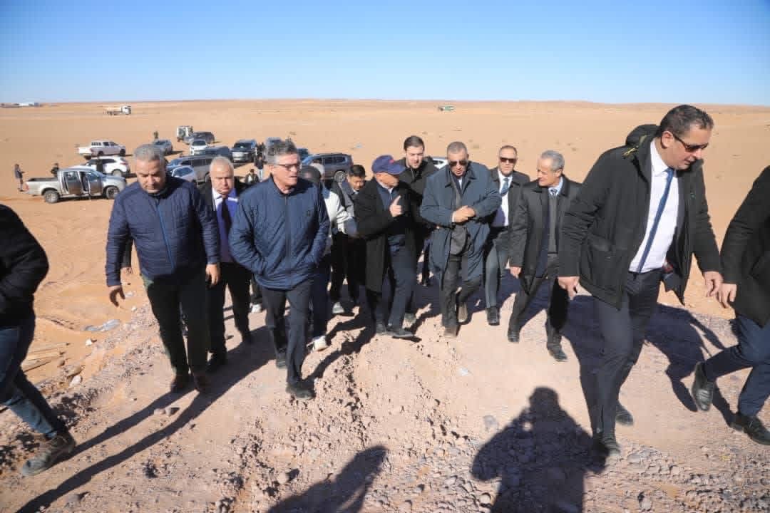 جلاوي يتفقد أشغال تسوية حجر الرص على خط السكة الحديدية المنجمي الغربي