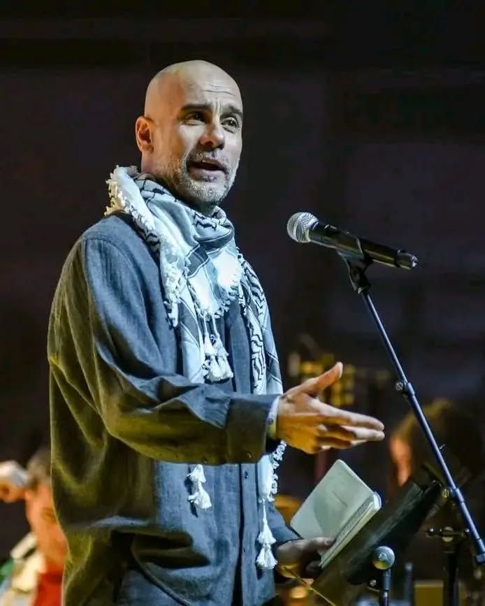 فيديو.. غوارديولا يجدد دعمه لفلسطين ويهاجم الصمت العالمي