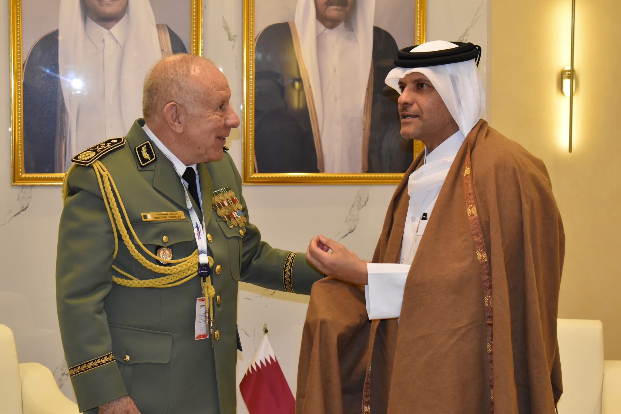 تواصل زيارة الفريق أول شنقريحة إلى قطر في يومها الثالث