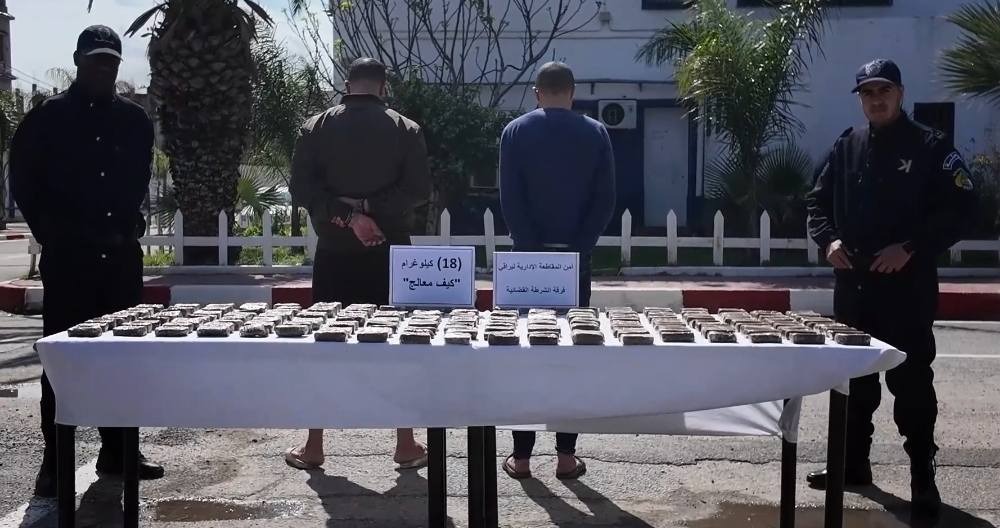 الإطاحة بشبكتين إجراميتين وضبط 18 كلغ كيف معالج و قرابة 10 ألاف قرص إكستازي بالعاصمة