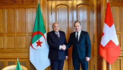 وزير الخارجية يستقبل من قبل رئيس المجلس الوطني السويسري