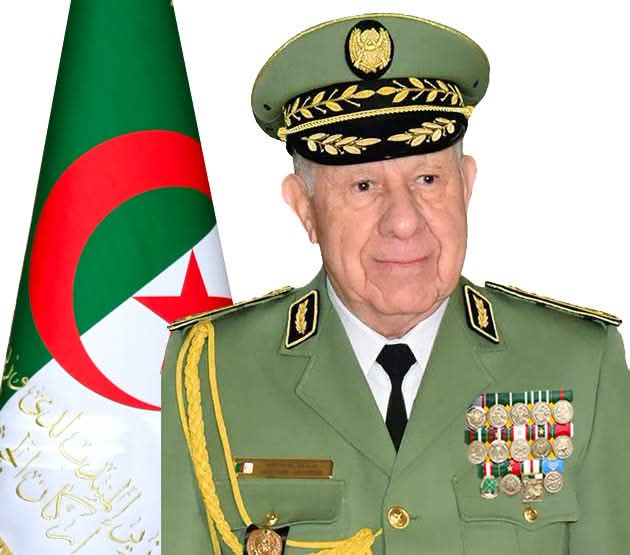 الفريق أول السعيد شنقريحة يهنئ العداء جمال سجاتي عقب إحرازه ذهبية الـ800 متر لبطولة العالم للنخبة