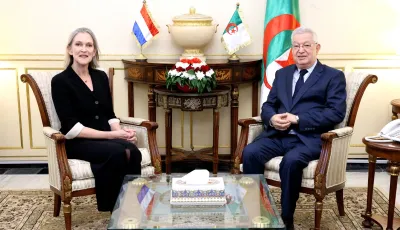 رئيس مجلس الأمة يستقبل سفيرة هولندا لتعزيز الشراكة الثنائية