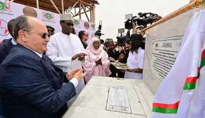 الوزير الأول يضع حجر الأساس لمحطة توليد الكهرباء للتضامن في نيامي