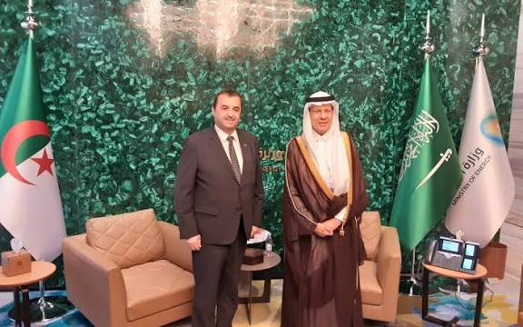 عرقاب يجتمع بنظيره السعودي لتعزيز التعاون الطاقوي
