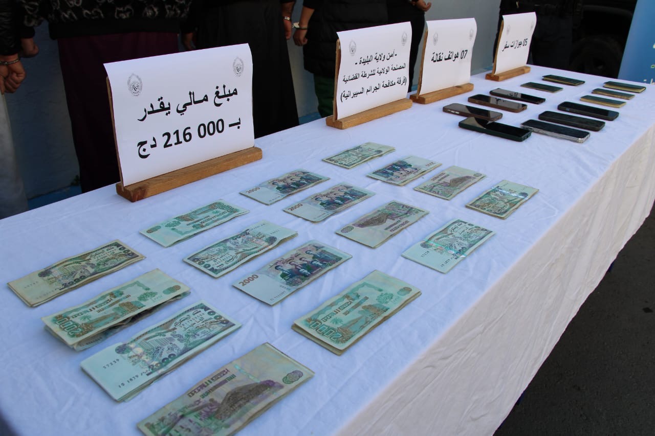توقيف 7 أشخاص في قضية نصب إلكتروني بالبليدة