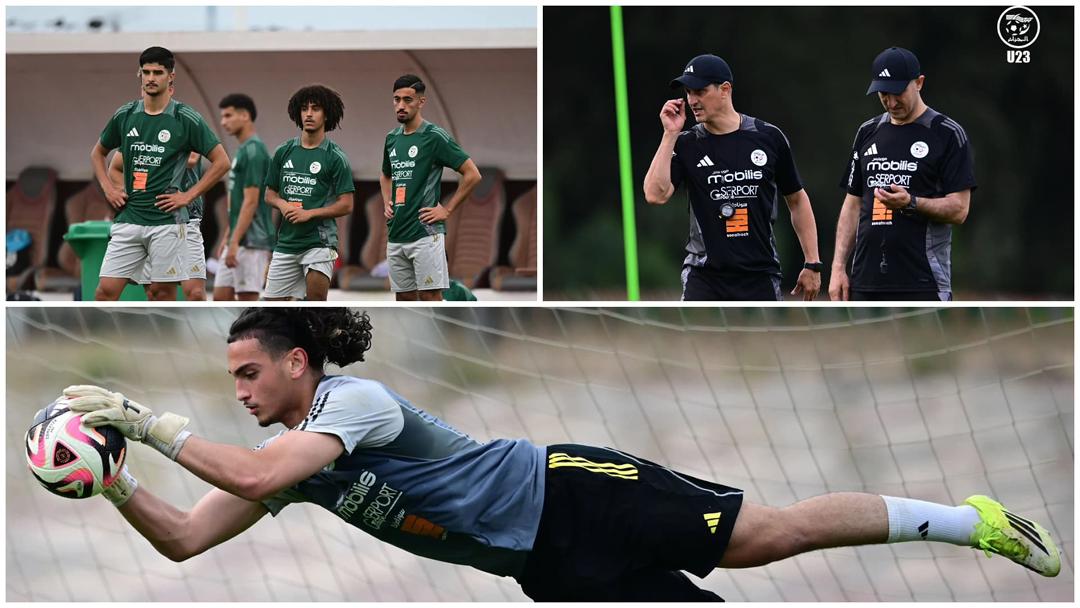 المنتخب الوطني لأقل من 23 سنة يستمر في التحضيرات للمواجهة الودية الثانية ضد موريتانيا