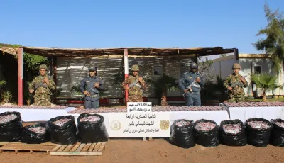 الجيش الوطني الشعبي يحبط شبكة تهريب المخدرات والأسلحة والهجرة غير الشرعية