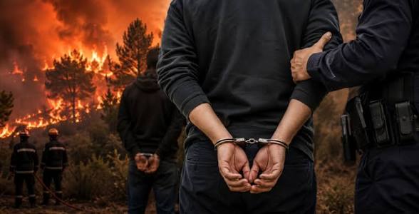الإطاحة بثلاثة مشتبه فيهم في قضايا إضرام النار عمدًا