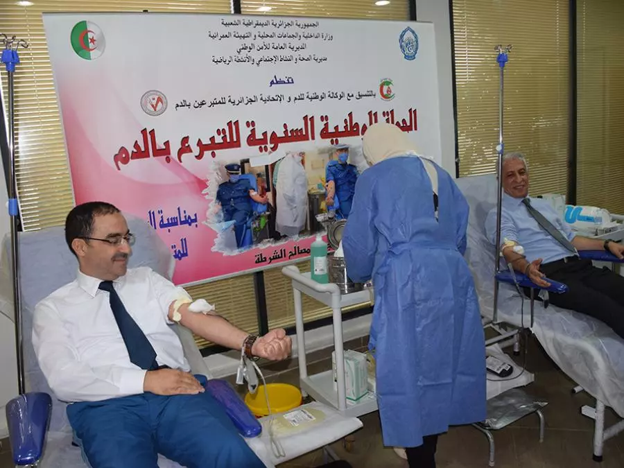 المديرية العامة للأمن الوطني تطلق الحملة الوطنية للتبرع بالدم