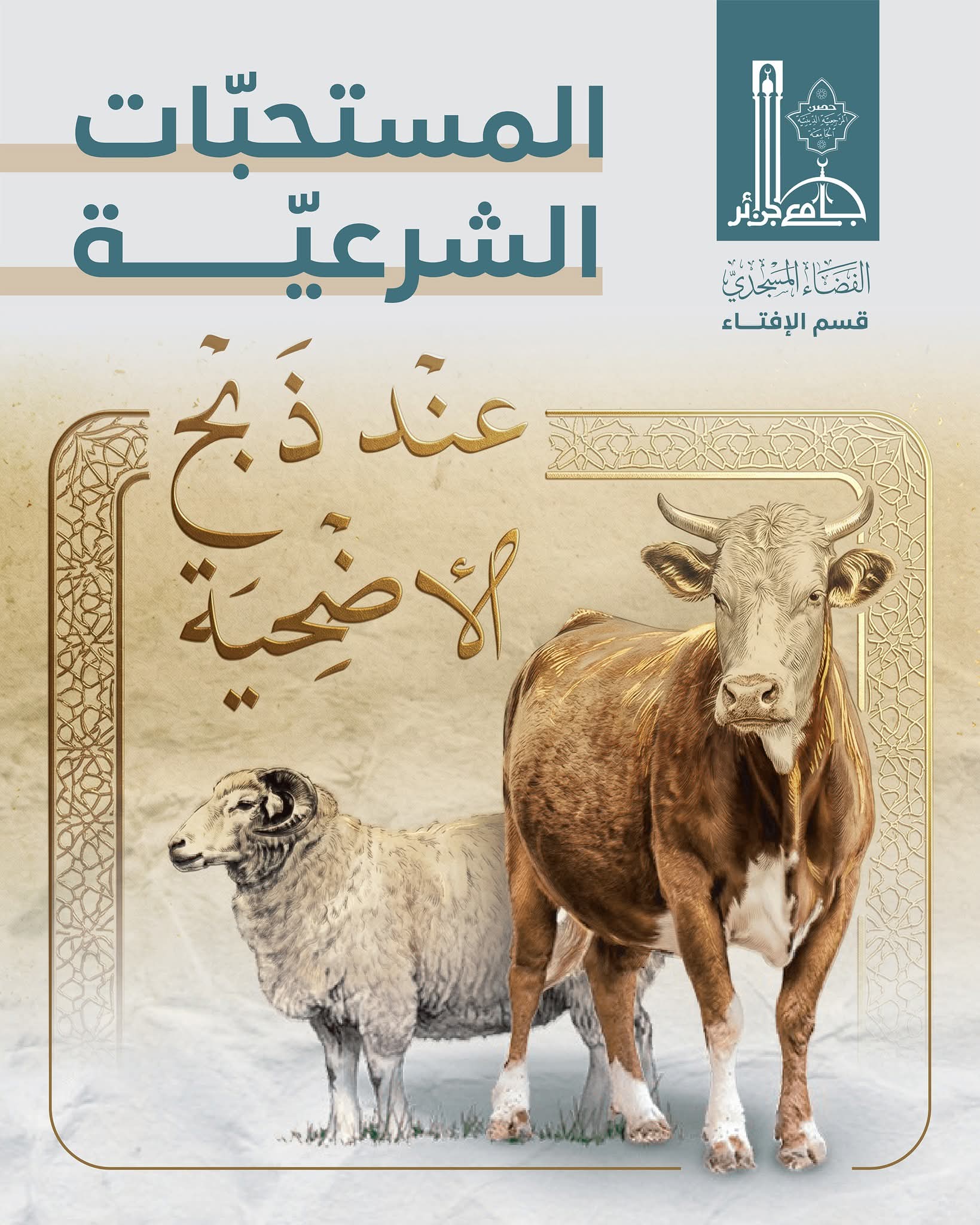 المستحبّات الشرعيّة عند ذبح الأضحية.. جامع الجزائر يفتي في الموضوع