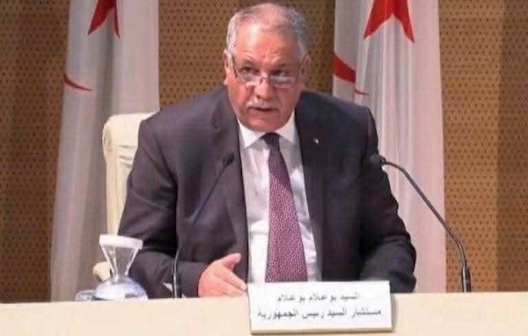 إنهاء مهام بوعلام بوعلام كمستشارًا مكلفاً بالشؤون القانونية والقضائية