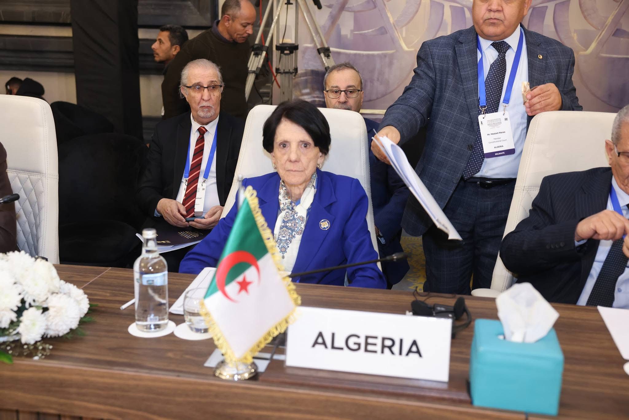 رئيسة المحكمة الدستورية تشارك في اجتماع رؤساء المحاكم الدستورية والإفريقية بالقاهرة