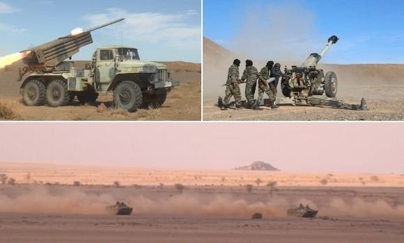 وحدات الجيش الصحراوي تستهدف مواقع جنود الإحتلال المغربي بقطاع الفرسية