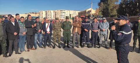 تيسمسيلت مناورة إفتراضية خاصة بتفعيل مخطط النجدة البلدي لبلدية خميستي