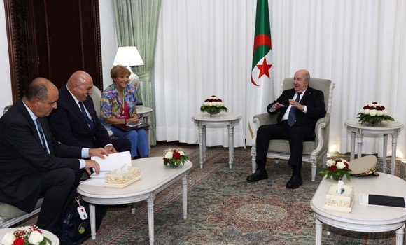 رئيس الجمهورية يستقبل وزير الدفاع الإيطالي