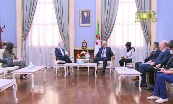 ابراهيم بواغالي يستقبل اليزابيث ولبرز سفيرة المانيا.