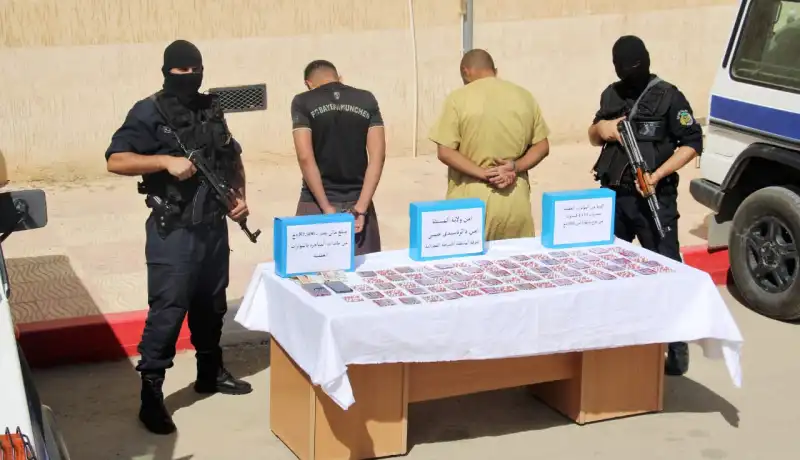 المسيلة: توقيف شخصين وحجز اكثر من الف قرص مهلوس بسيدي عيسى