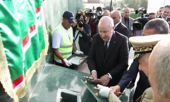 رئيس الجمهورية يضع حجر الأساس لإنجاز مستشفى تيزي وزو الجديد