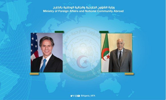 عطاف يتلقى اتصالا هاتفيا من نظيره الأمريكي