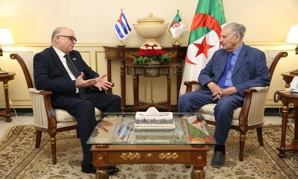 رئيس مجلس الأمة يستقبل سفير كوبا بالجزائر