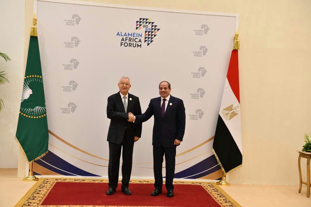 رئيس مجلس الأمة يستقبل من قبل الرئيس المصري