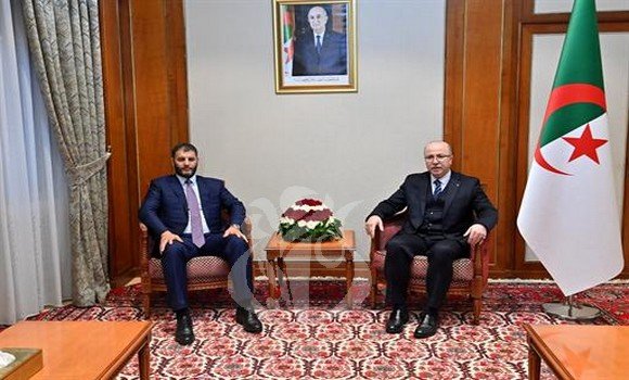 الوزير الأول يستقبل وزير الداخلية المكلف بحكومة الوحدة الوطنية لدولة ليبيا