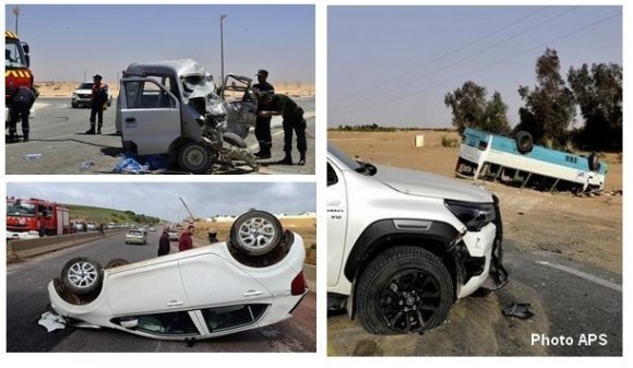 حوادث المرور : وفاة 31 شخصا وإصابة 1440 آخرين خلال أسبوع