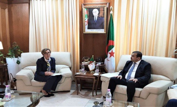 السيد عرقاب يستقبل المديرة العامة لمجموعة “سي جي جي” المتخصصة في الخدمات الجيوفيزيائية والجيولوجية