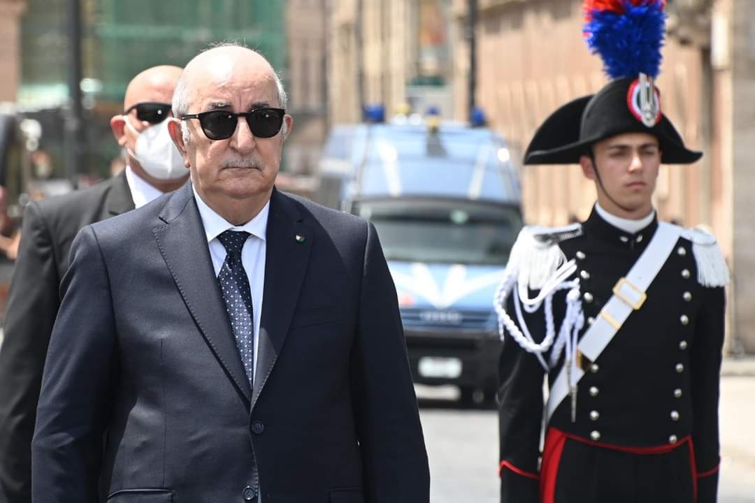 رئيس الجمهورية عبد المجيد تبون ينهي زيارته الى ايطاليا