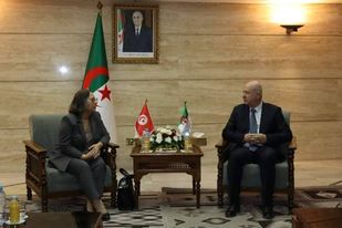 وزير المالية يستقبل وزيرة الصناعة و المناجم و الطاقة التونسية