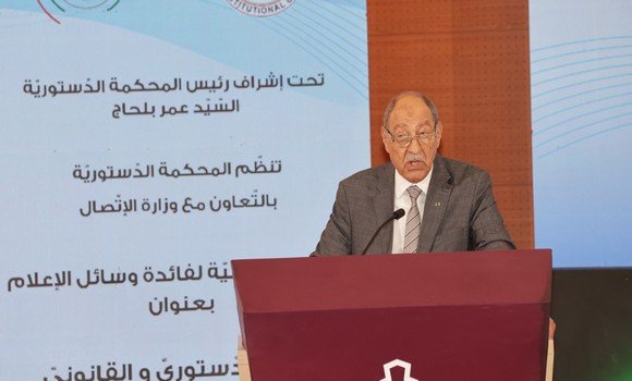 رئيس المحكمة الدستورية يشيد بالعناية التي يوليها رئيس الجمهورية لقطاع الإعلام
