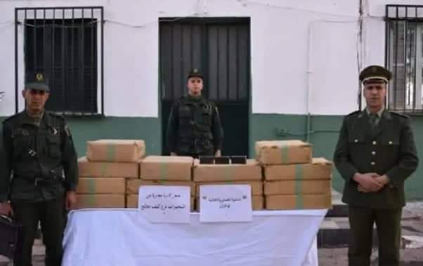 حجز كمية هائلة من المخدرات عبر الحدود المغربية