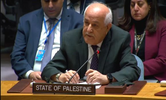 مندوب دولة فلسطين بالأمم المتحدة يدعو إلى منع التطهير العرقي الصهيوني الوشيك في رفح